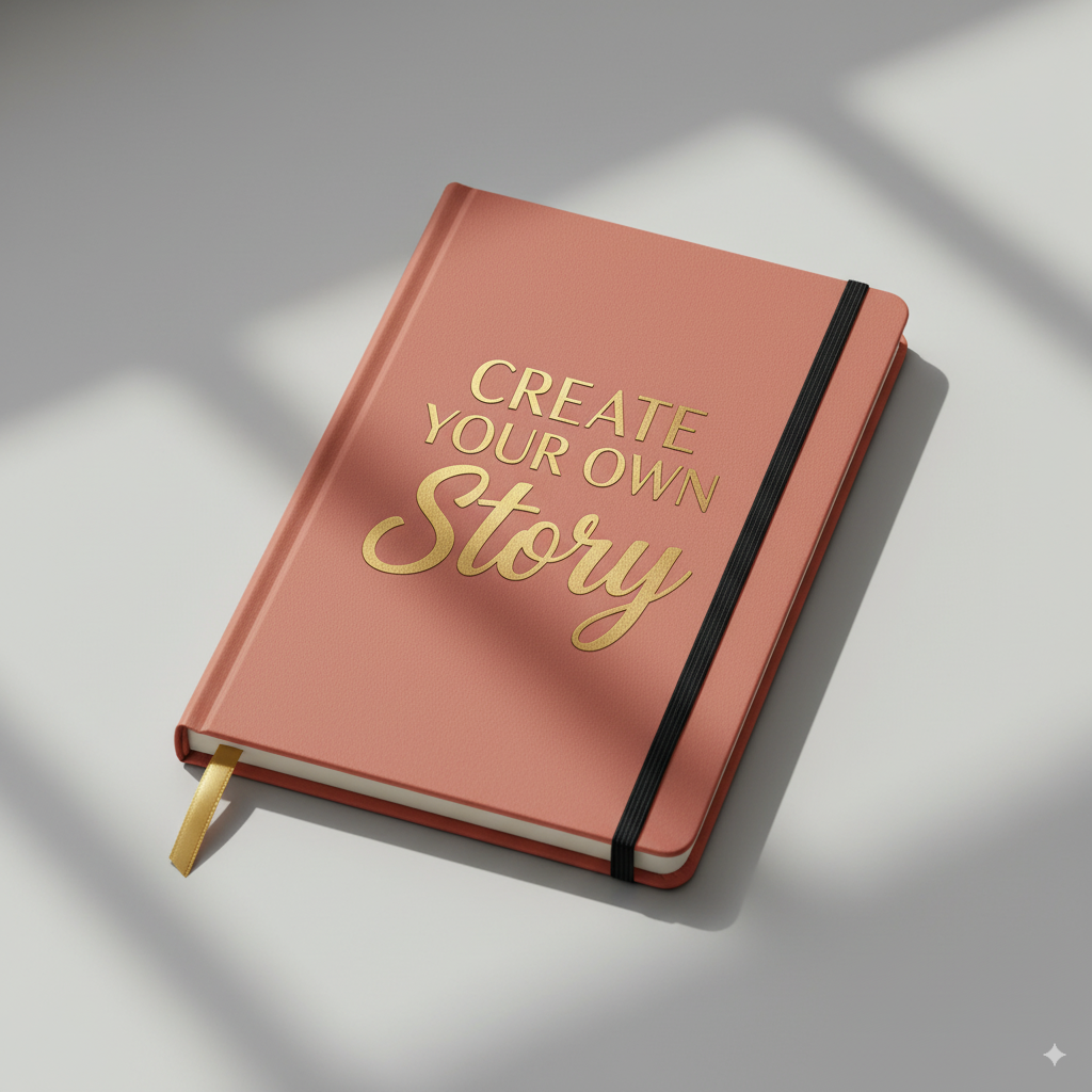 Notebook cover with geometric shapes and the text Science Club 2025.